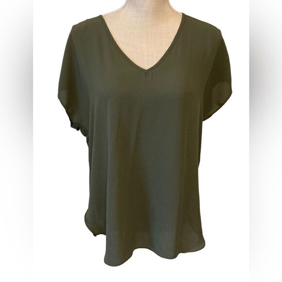 Philosophy Army Green short sleeve top Medium - Picture 1 of 6